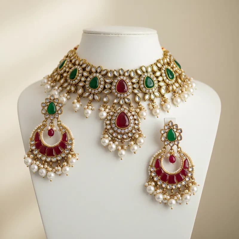 Kundan Bridal Necklace Set