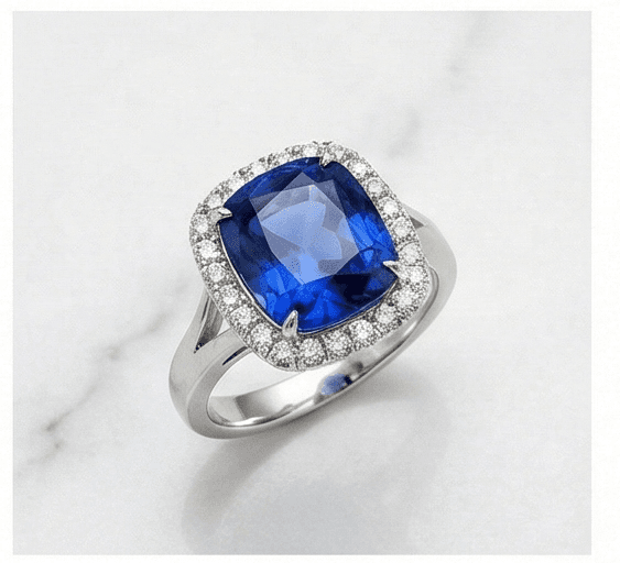 Kashmir Blue Sapphire Ring