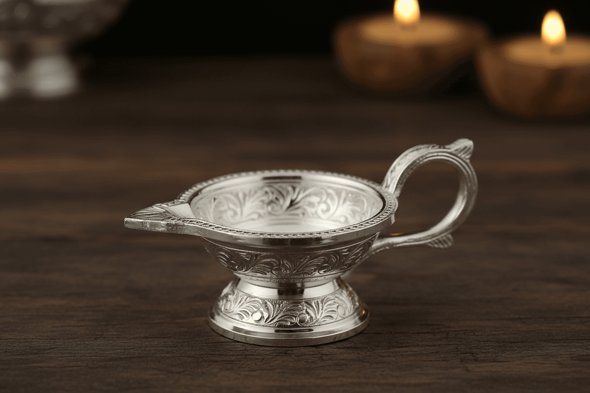 Silver Diyas