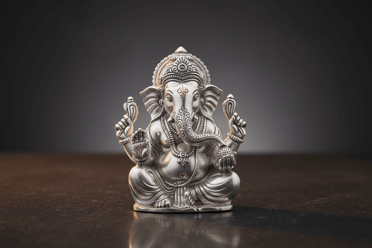 Silver Ganesh Murtis