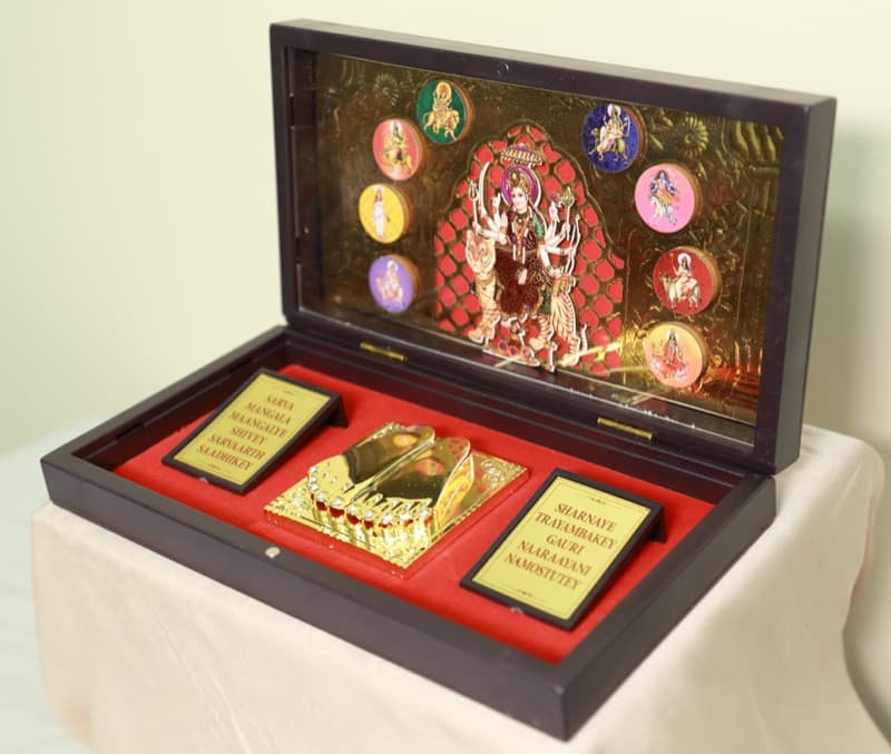 Ambaji 3D Pooja Peti Pocket Mandir