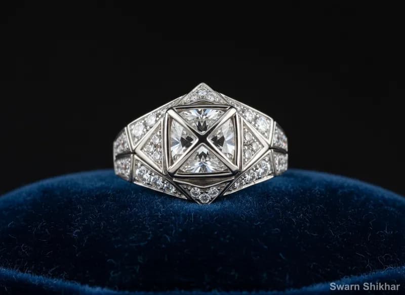 Contemporary Diamond Ring