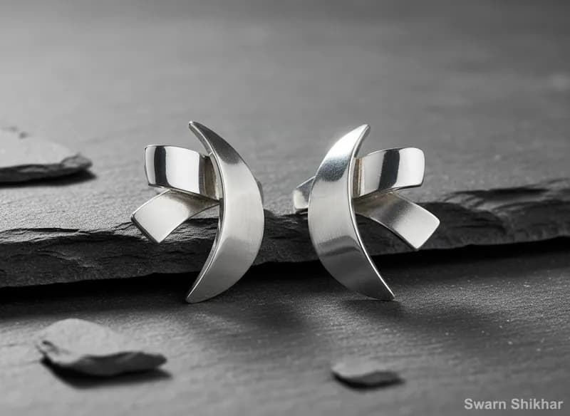 Oxidized Silver Earrings