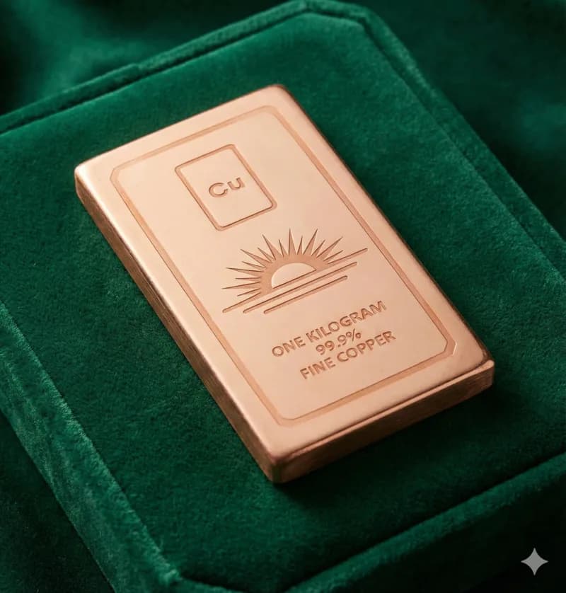 1kg Pure Copper Bar