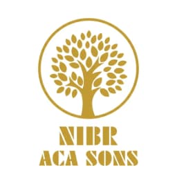 NIBR ACA SONS logo: a gold tree inside a circle above the name