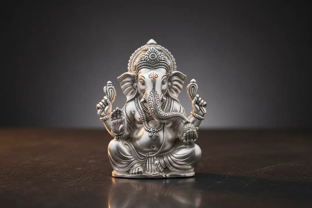 Silver Ganesh Murtis
