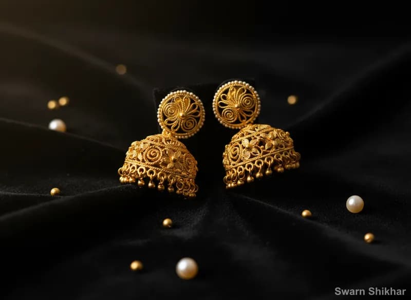 Traditional Gold Jhumka