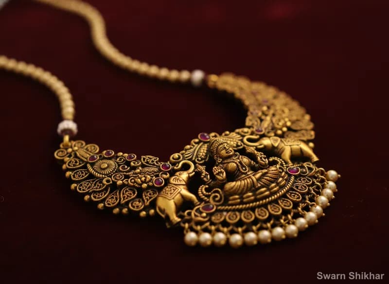 Lakshmi Temple Necklace