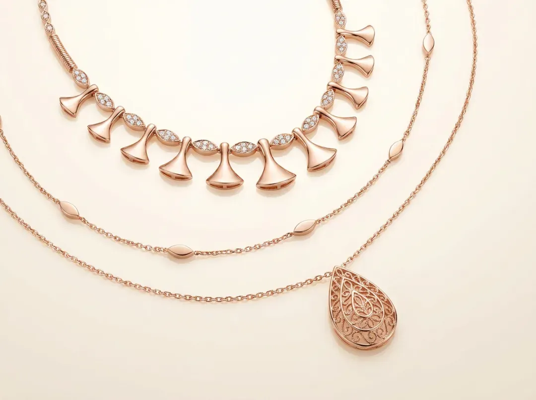 Lightweight Rose Gold Necklaces