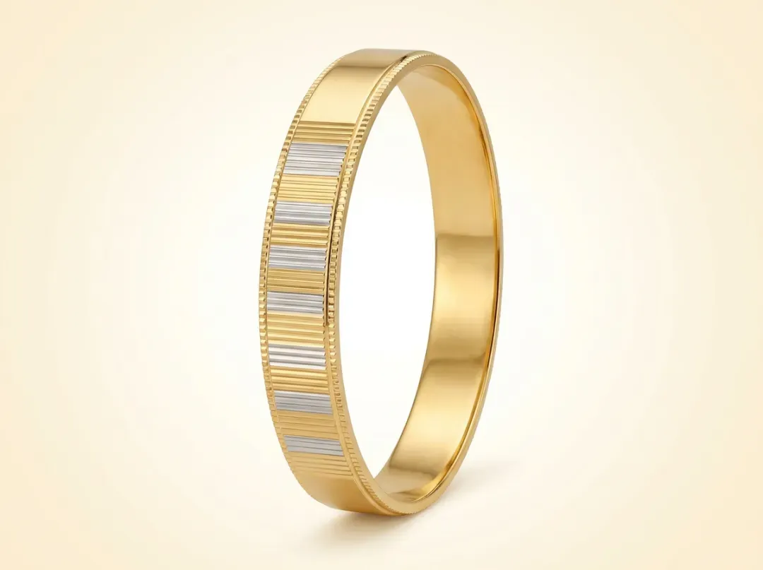 Gold Punjabi Kada for Men